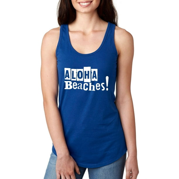 Artix Hawaii Tank Top Aloha Beaches! Artix Women's Next Level Ladies