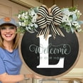 thumbnail image 2 of Funny Welcome Sign Round Outdoor Indoor Spring Wreath Farmhouse Porch Decoration Home Wall Sign for Housewarming Summer Fall, 2 of 8
