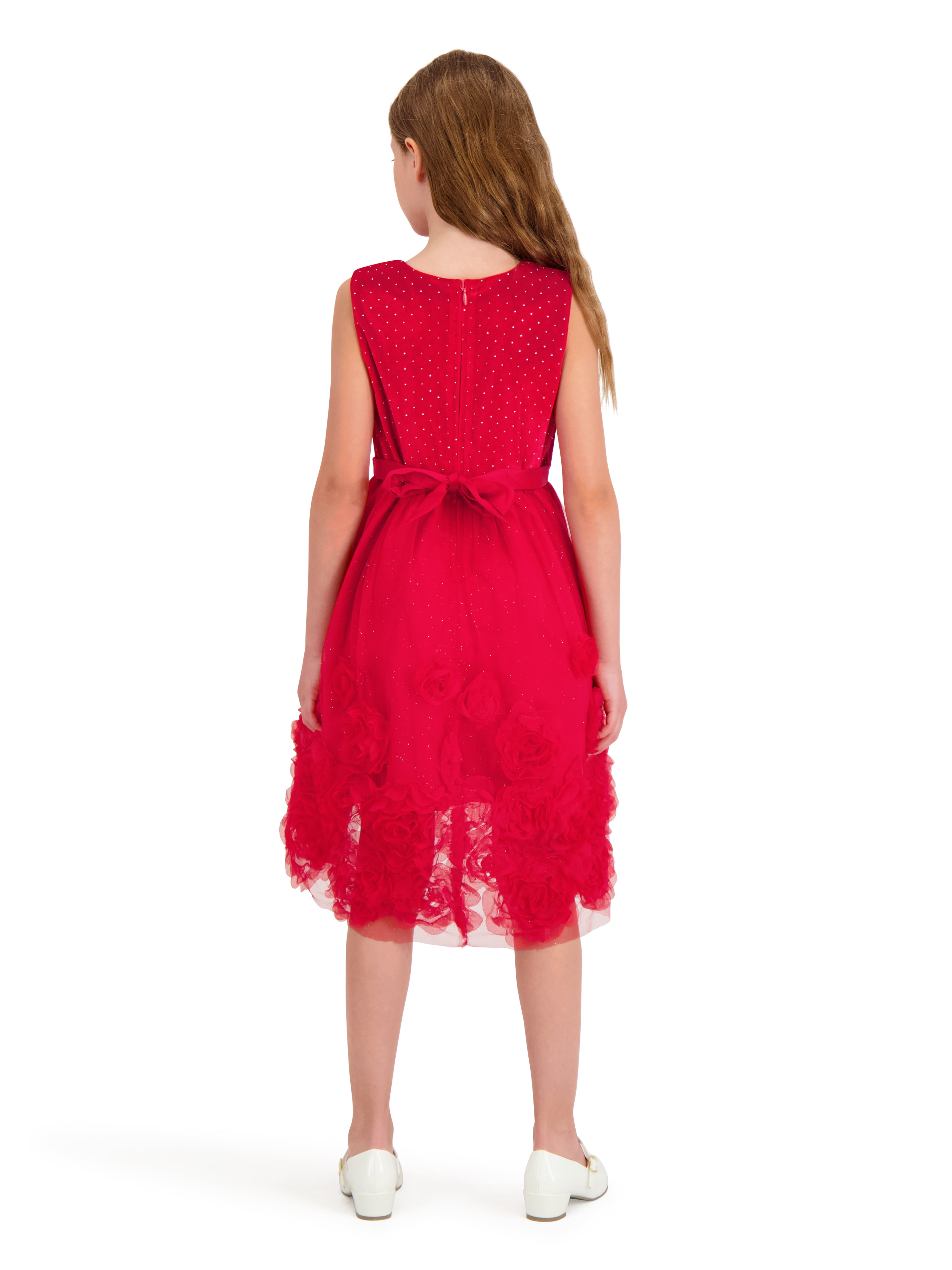 Kensie Girl Sleeveless Velvet High Low Dress, Sizes 4-16