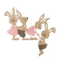 thumbnail image 2 of Rústico Pascua Primavera Decoración Puerta Marco Decoración Suministros para fiestas Interior Exterior Artesanía Centro de mesa Festival Vacaciones 28cmx30cm Sunnimix Letrero de mesa, 2 of 8