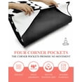 thumbnail image 3 of Black Ripple Yoga Towel for Hot Yoga Non Slip, Simple Black White Waves Aesthetics Yoga Mat Towel Absorbent Yoga Sweat Towels Microfiber Hot Yoga Blanket for Bikram Pilates 26"x70", 3 of 7