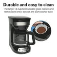 thumbnail image 6 of Hamilton Beach 14-Cup Programmable Drip Coffee Maker Machine with Glass Coffee Pot, Black, 6 of 8