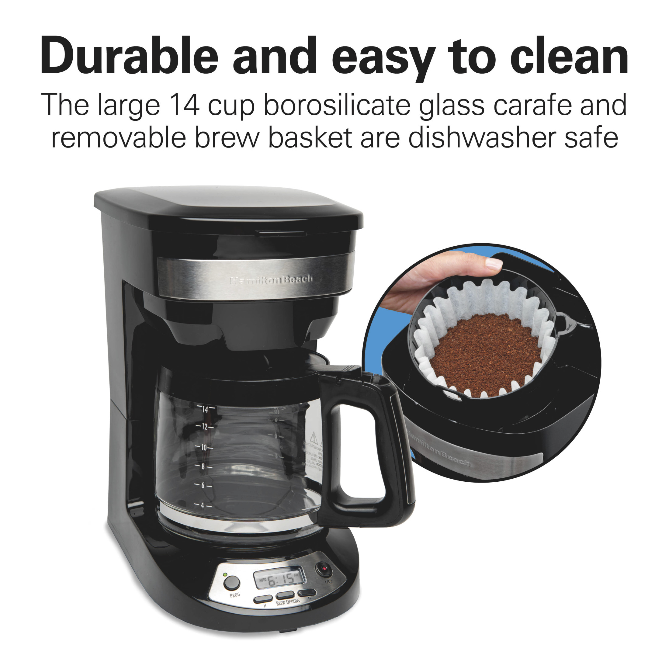 Hamilton Beach 14-Cup Programmable Drip Coffee Maker photo 6