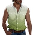 thumbnail image 2 of Njagoc3 Mens Denim Sleeveless Shirt, Lightweight, Durable for Summer Outdoor Work & Casual Gatherings, 2 of 6