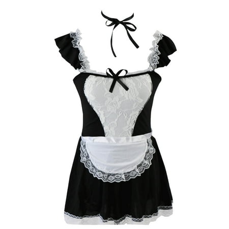 

Lingerie Pajama Sets for Women Dress Uniform Play Cute Cosplay Costumes Maid Servant