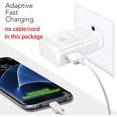 thumbnail image 6 of Emlimny Fast Charging USB White Wall Charger Adapter Compatible Samsung Galaxy S21 S20 S10 S6 S7 S8 S9 / Edge/Plus LG Quick Charge, Android Phone Travel Plug (2 Pack), 6 of 7