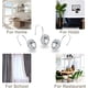 thumbnail image 3 of (Bleu) Lot de 12 crochets décoratifs pour rideau de douche en acr, 3 of 5