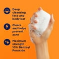 thumbnail image 3 of PanOxyl Acne Treatment Face & Body Bar Soap, Max Strength 10% Benzoyl Peroxide, All Skin Types, 4 oz, 3 of 10