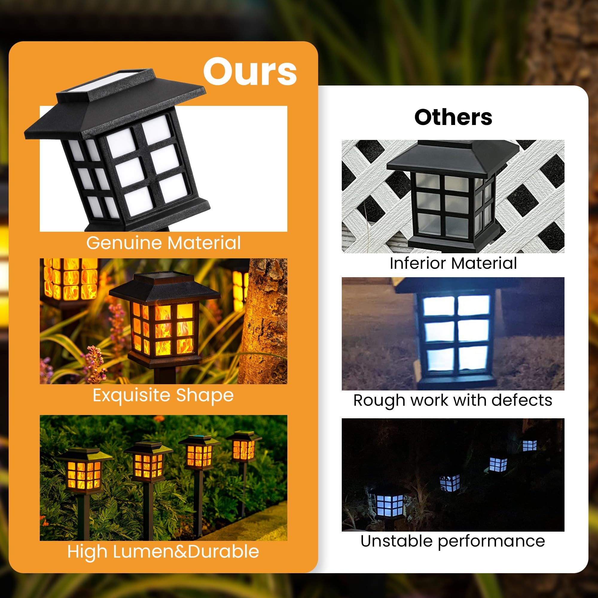 Solar Outdoor Lights,12 Pack LED Solar Lights Outdoor Waterproof, Solar Walkway Lights Maintain 10 Hours of Lighting for Your Garden, Landscape, Path, Yard, Patio, Driveway
