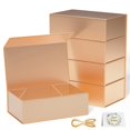 thumbnail image 1 of Caja de regalo RYDDOY Rose Gold, 9,5 x 6 x 3 pulgadas, cierre magnético, paquete de 5, 1 of 8