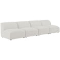thumbnail image 2 of Meridian Furniture Miramar Crème Durable Lin Texturé Sofa Modulaire, 2 of 9