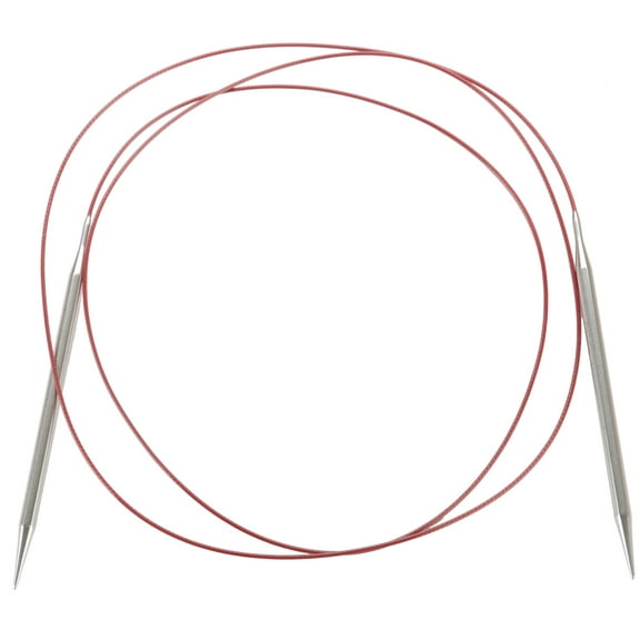 ChiaoGoo 60 Inch Red Lace Stainless Steel Circular Knitting Needles (Tip Sizes US-0 to US-19)