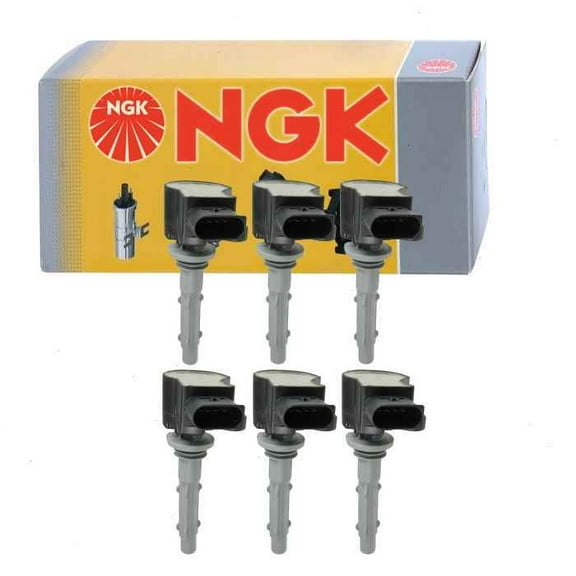 6 pc NGK Ignition Coils compatible with Mercedes-Benz C280 3.0L V6 2006-2007