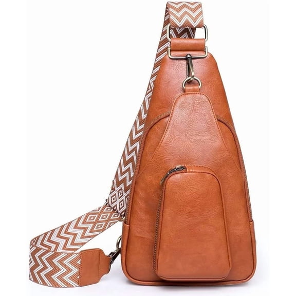 Sling Bag for Women Designer Vintage Crossbody Chest Bag Waterproof Fanny Pack Lightweight Travel Hiking Daypack