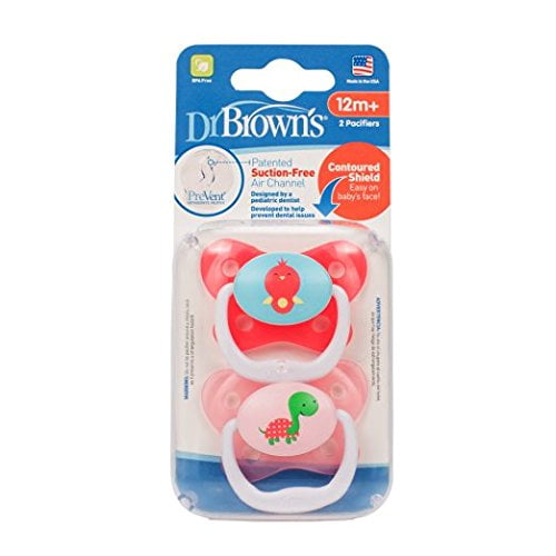 Dr. Brown's PreVent Orthodontic Butterfly Pacifier, 12+ Months - 2 Count - Walmart.com - Walmart.com