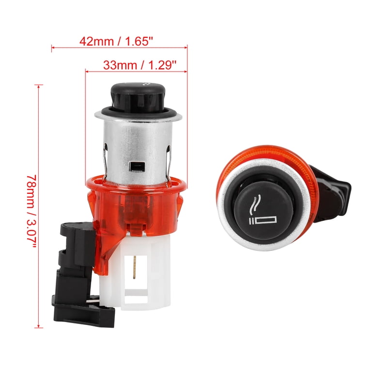 vw cigarette lighter socket Car Cigarette Lighter Socket Plug Assembly Dustproof for VW Golf for Seat Ibiza 1j0919341a 1j0919309