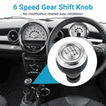 thumbnail image 4 of 6 Speed Manual Car Gear Shift Knob Stick Shifter Lever for R50 R53 R55 R56 R60, 4 of 9