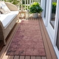 thumbnail image 3 of Dalyn Rugs Machine Washable Indoor/Outdoor Chantille Coral 2'3" x 7'6" Runner Rug, 3 of 7