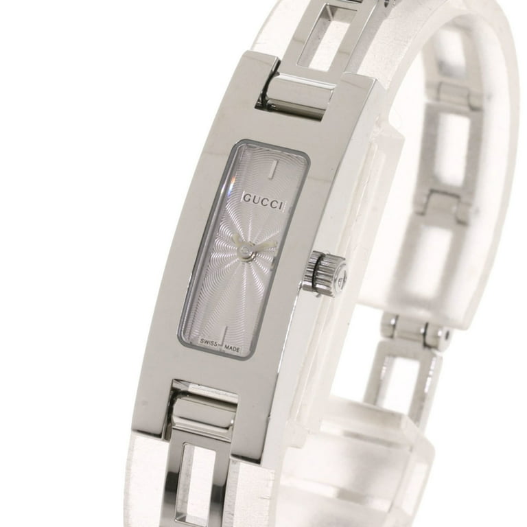 Pre Owned Gucci 3900L Square Face Watch Stainless Steel SS