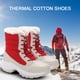 thumbnail image 3 of Botas de nieve Botines cálidos de felpa impermeables con cordones para mujer zapatos de invierno plataforma de talla grande Barbie Nuevos Originales, 3 of 7