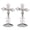 Steel color, variant on NEXAVKPR Catholic Crucifix with Base Standing Crosses for Home Office Church Decors