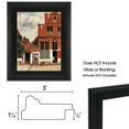 thumbnail image 2 of Cardinali Plein Aire Black 10x30" Open Back Frames for Canvas Art- Box of 4, 3" Wide Moulding w/ Raised Edge - No Glass or Backing - 1/2" Rabbet Depth- Timeless Picture Frame for Canvas - Made in USA, 2 of 7