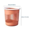 thumbnail image 3 of Fiudx Liquidación de ahorros de verano Bote de basura para cocina, latas de papel huecas y prácticos botes de basura de plástico sin tapa para sala de estar, dormitorio, hogar con anillo de presión, 3 of 6
