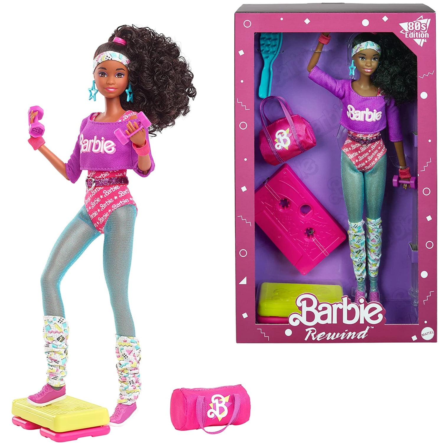 Barbie Rewind 80s Edition Workin Out Doll con mono