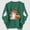 Green, variant on Halloween Shirt for Women Graphic Print Sweatshirts Fall Long Sleeve Crewneck Pullover Tops Pink Size 2XL