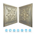 thumbnail image 6 of Embossing ceiling tiles Vintage ceiling panels for Cafe Club HOTEL PL07 Ancient gold 10Pcs/pack, 6 of 10