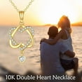 thumbnail image 6 of DOLIOX 14k Gold Heart Necklace Fine Gold Heart Pendant Necklace Jewelry Birthday Christmas Gifts for Her Women  Girlfriend Wife, 6 of 10