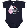 thumbnail image 3 of Inktastic My First Easter with Bunny Behind Egg Girls Baby Bodysuit, 3 of 5