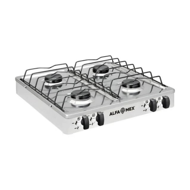 Parrilla de Gas Alfamex 4 Quemadores Blanco 312