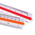 thumbnail image 4 of Lefu 30cm Color Coded Side Triangular Metric Scale Ruler 1:100/200/250/300/400/500, 4 of 8