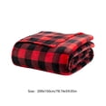 thumbnail image 3 of SHENGXINY Christmas Throw Blanket,Checkered Blanket,Printed Flannel Blanket.Polyester Double Sided Velvet Blanket,Home Decor Multicolor 78.74x59.05in, 3 of 6