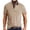 A-Beige525, variant on Bibifish Mens Polo Shirts Plain Solid Short Sleeve Lapel Collar With Pocket Solid Wine Shirts Summer Business Wear Tops