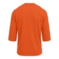 thumbnail image 6 of Nestiefly Men's Shirts 3/4 Sleeve Cotton T-Shirt Crew Neck Tees Classic Basic Casual Tops Plain Soft Shirt Orange M, 6 of 8