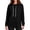 Black, variant on Hoodies for Women Cowl Neck Contrast Drawstring Drop Shoulder Long Sleeve Loose Casual Pullover Sweatshirt with Side Pockets