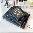 thumbnail image 6 of Huhudde Black Plush Pin Display Holder Collectible Enamel Pin Frame Large Plush Shadow Stand Box for Displaying Medals, 6 of 19