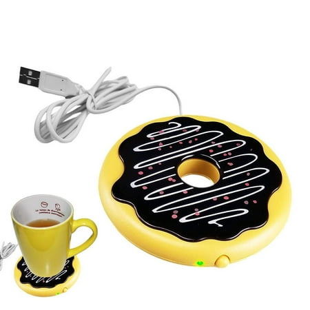 

Vokewalm Cup Warmer USB Donut USB Electric Constant Temperature Coaster Coffee Beverage Warmer Coffee Mug For Desk Coffee Coaster Warmer Heated Coffee Coaster Electric Warmers For Office Use standard