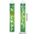 thumbnail image 3 of Dsscvnef Drapeau de Porche pour la Saint-Patrick Décoration Extérieure Bannière de Fête Rideau Pendentif Couplet Lettrage Célébration Festive, 3 of 6