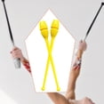 thumbnail image 1 of 2 Piezas Clubes de Gimnasia Rítmica Bastones Insertables para Danza Palos de Práctica Accesorios para Coreografías Material Pp de Alta Resistencia Fác amarillo, 1 of 8