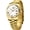 Gold White, variant on Men’s Classic Business Quartz Wrist Watch, Roman Numerals Analog Dial with Day & Date, Waterproof Stainless Steel Band, Comes with Adjustment Tool
