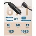thumbnail image 2 of Cable de extensión DEWENWILS, enchufe plano de 6 pies, 3 clavijas, 13 A/125 V/1625 W, 2 of 7