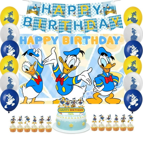 Donald Duck birthday party supplies, Donald Duck party decoration sets - Donald Duck  birthday decoration banners, backgrounds, balloon cake decorations and other party supplies