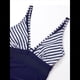 thumbnail image 5 of Traje de Baño de con Control de Abdomen para Mujer, Push Up, Cintura Alta. Azul y Rayas S, 5 of 9