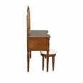 thumbnail image 4 of Powell 3-Piece Vanity, Mirror and Bench Set, Cherry, 4 of 11