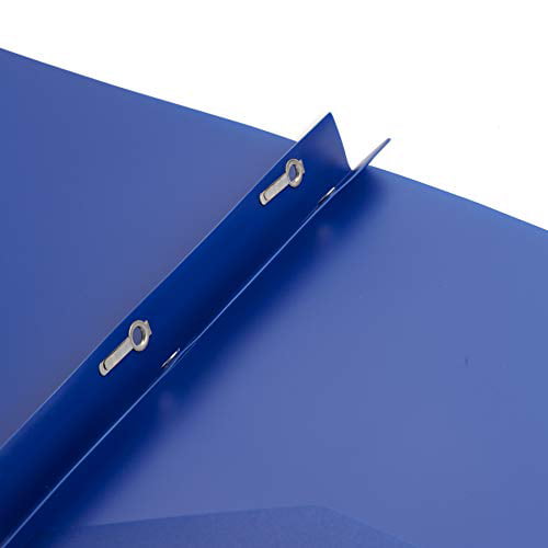 30 Pack Heavy Duty Multi Colored Poly Folders 1/3 Cut Tab Blue Summit Supplies Plastic File Folders Letter Size 
