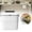 7L White, variant on 7L Hanging Trash Can with Lid White Plastic Kitchen Trash Can Quick Pack Easy Dumping Garbage Can for Kitchen Bathroom Wall-Mounted Trash Bin Kitchen Compost Bin for Under Sink Bathroom Trash Can