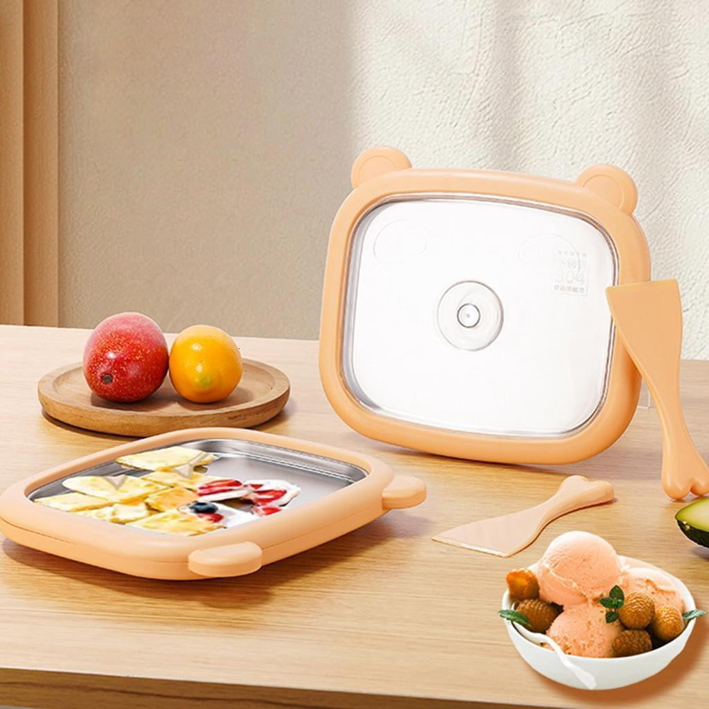 Instants Ice Cream Machine Cold Plate Technology Homemade Dessert Maker For Gelato Freeze Yogurt Without Electricity